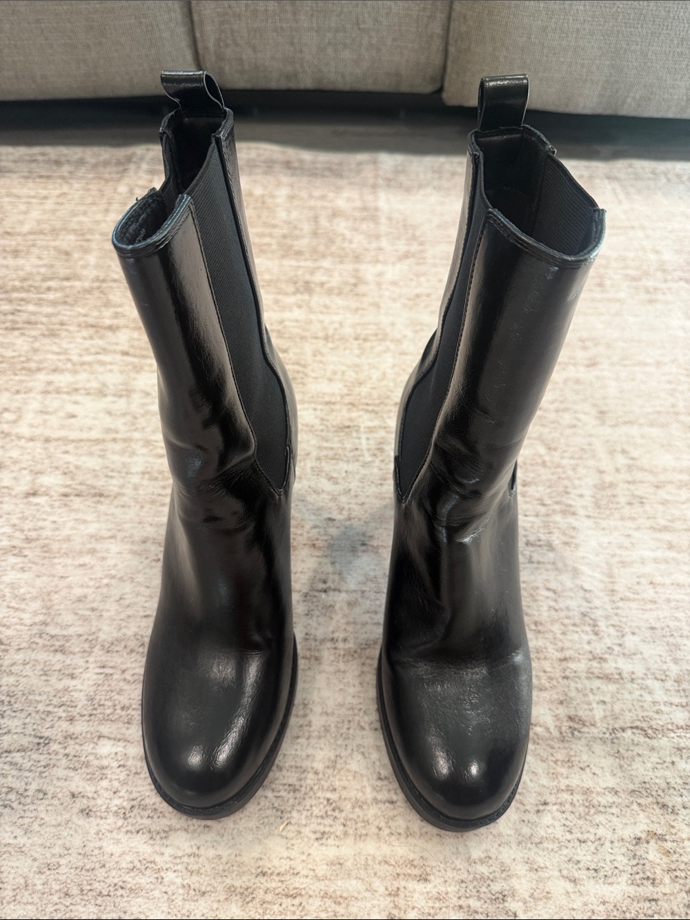 Dr. Scholl's Women's Black Chelsea Platform Boots